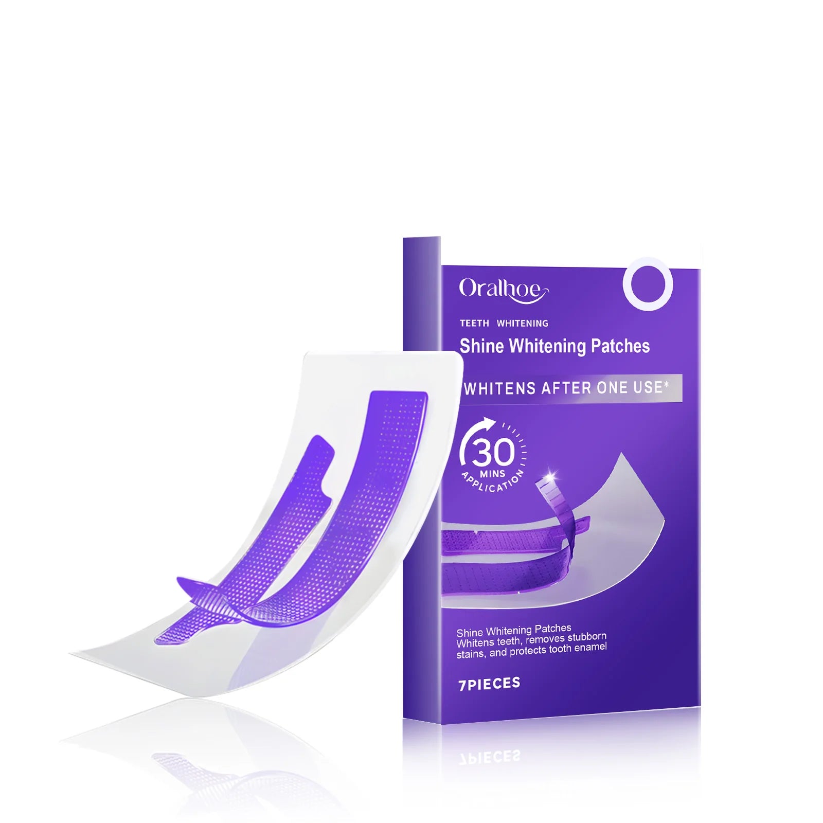 Purple Teeth Whitening Strips For Stain Removal