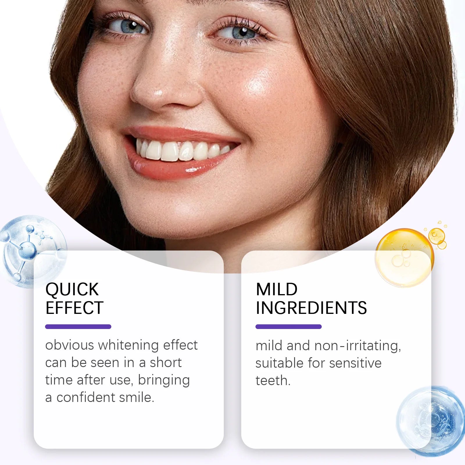 Purple Teeth Whitening Strips For Stain Removal